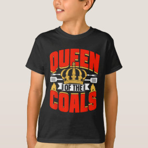 Königin der Kohlen Byrbecue Fleisch Grill Grillen T-Shirt