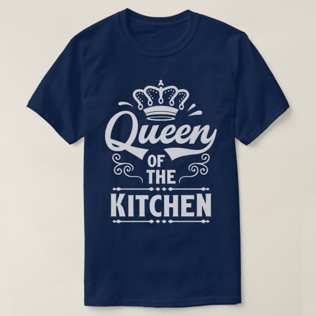 Königin der Küche Kochen Koch Mama T-Shirt (Design vorne)