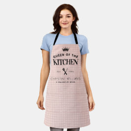 Königin der Küche Krone Feinschmecker Mama Pink Ka Schürze