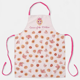 Königin der Küche Tea Party Kronmuster Schürze