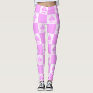 Königin der Leggings Niedlich Pink Schachbretter Q