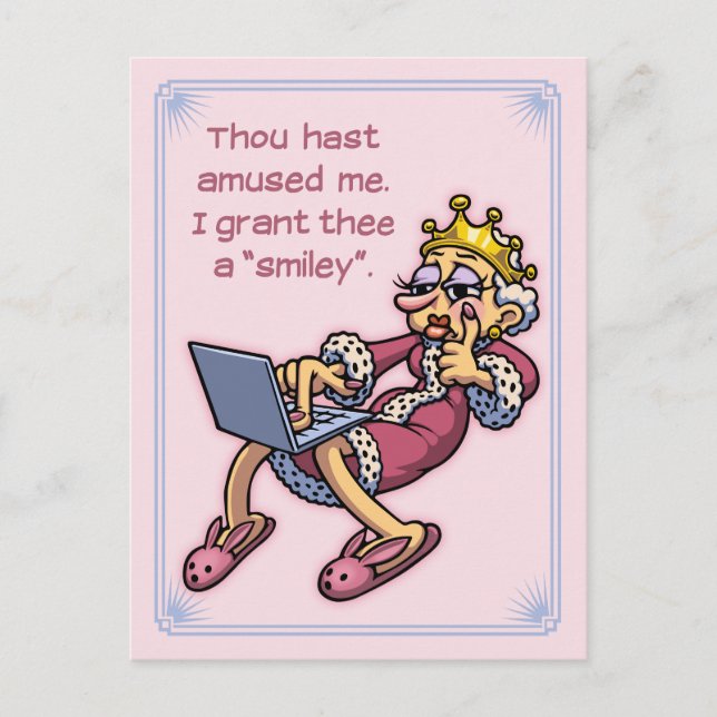 Königin der Likes Postkarte (Vorderseite)