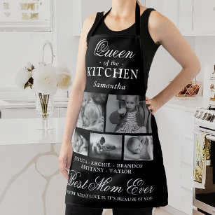 Königin der Mama Küche Foto Collage Schürze