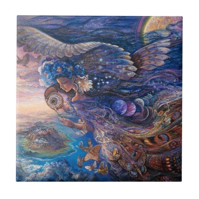 Königin der Nacht 6x6 Keramik Tile Fliese (Vorderseite)