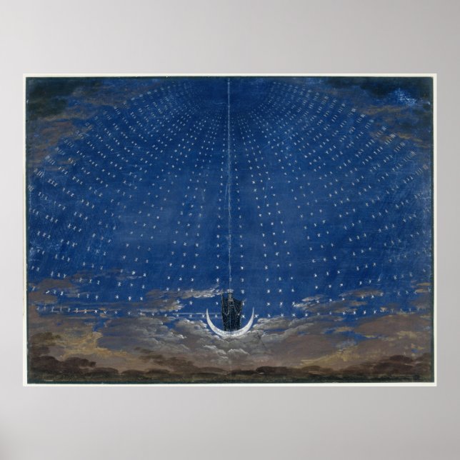 Königin der Nacht Mozart Magic Flute Zauberflöte Poster (Vorne)