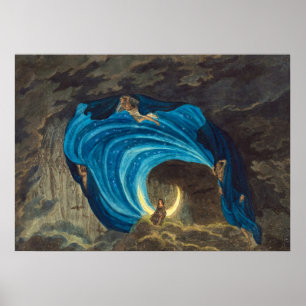 Königin der Nachtszene von Simon Quaglio Poster