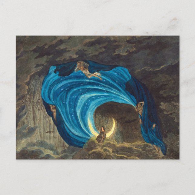 Königin der Nachtszene von Simon Quaglio Postkarte (Vorderseite)