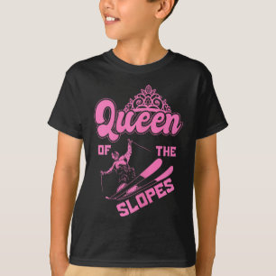 Königin der Pisten Skifahren Wintersportberge T-Shirt