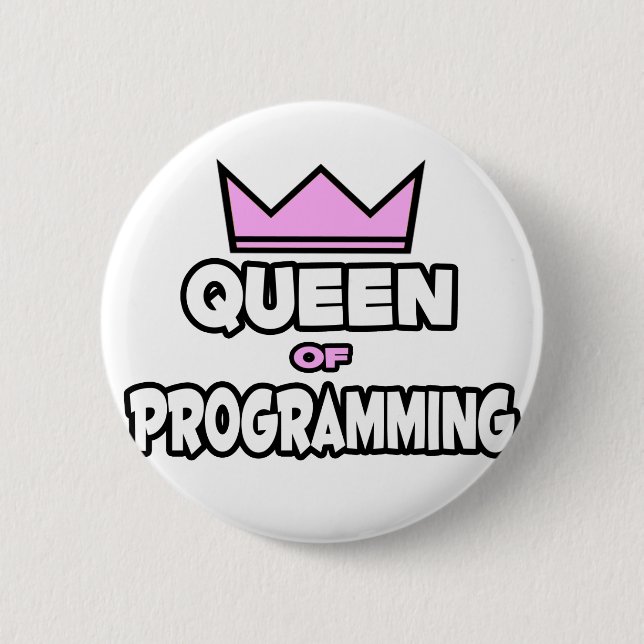 Königin der Programmierung Button (Vorderseite)