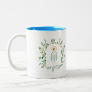 Königin der Rosenkranz-Tasse Zweifarbige Tasse