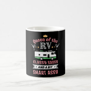 Königin der RV - Funny Gift for Women Camper Ehefr Kaffeetasse