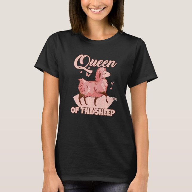Königin der Schafschaf 1 T-Shirt (Vorderseite)