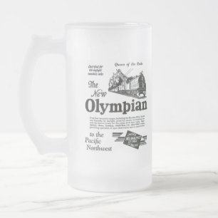 Königin der Schienen - neuer Olympier 1929 Mattglas Bierglas