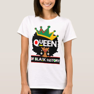 Königin der Schwarzen Geschichte Monat Melanin Po T-Shirt