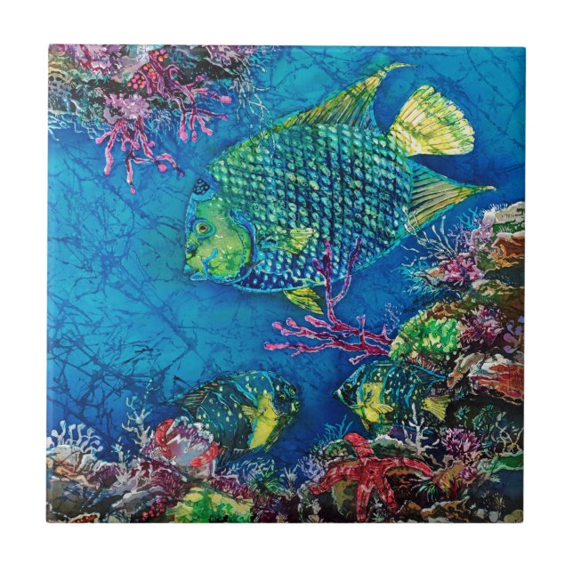 Königin der Seefliese Fliese (Vorderseite)