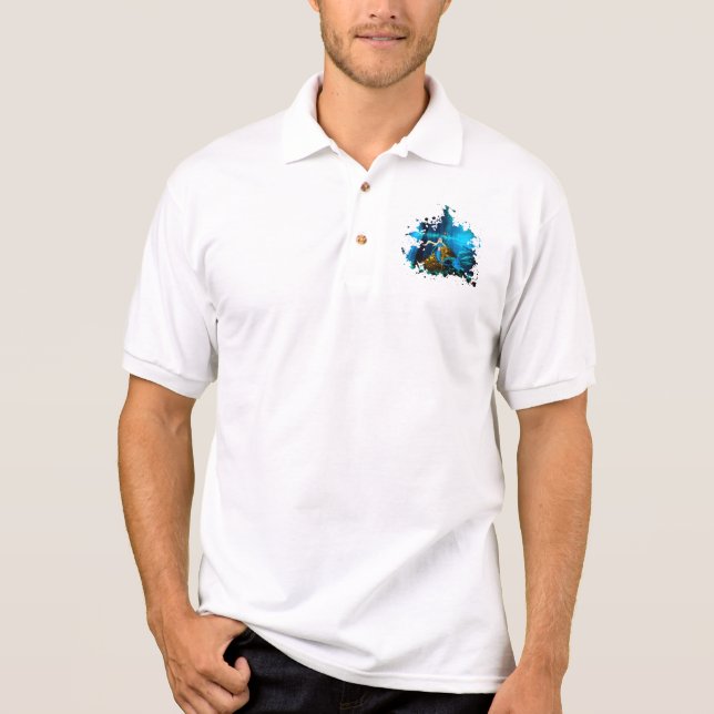 Königin der Sirenen - Queen of the mermaids Polo Shirt (Vorderseite)