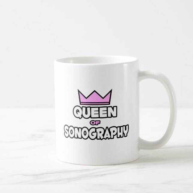 Königin der Sonographie Kaffeetasse (Rechts)