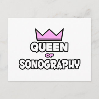 Königin der Sonographie Postkarte