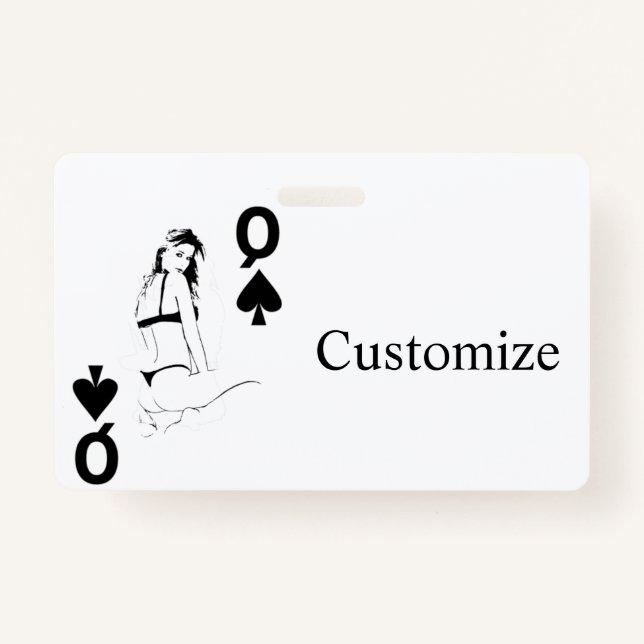 Königin der Spades Bikini Girl Thunder_Cove Ausweis (Vorderseite)