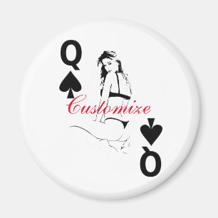 Königin der Spades Bikini Girl Thunder_Cove Magnet