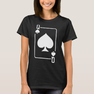 Königin der Spades Kartenspiele Halloween-Kostümtr T-Shirt