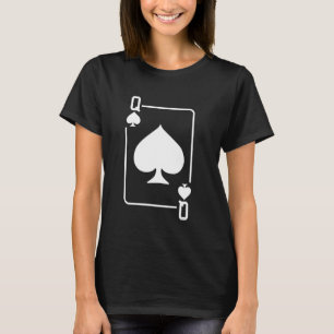 Königin der Spades Kartenspielen Halloween-Kostümt T-Shirt