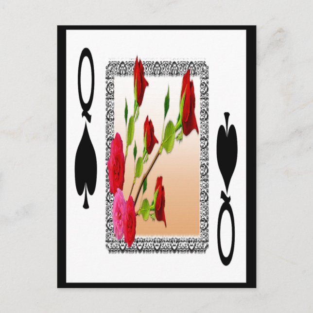 Königin der Spades Postkarte (Vorderseite)