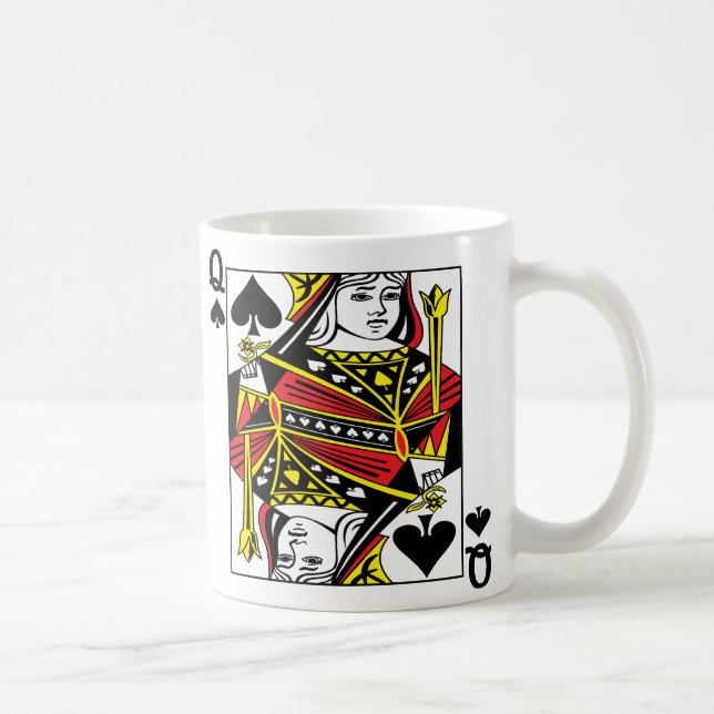 Königin der Spaten-Tasse Kaffeetasse (Rechts)