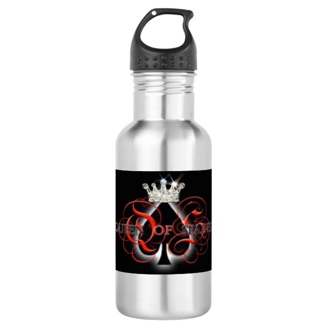 Königin der Spaten Trinkflasche (Vorderseite)