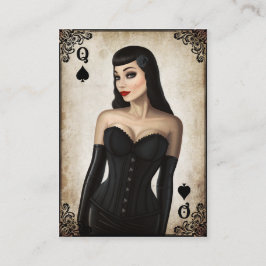 Königin der Spaten - Visitenkarte
