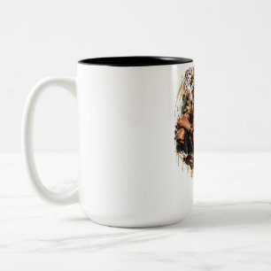 Königin der Stärke – Selbstbewusste Gekrönte Frau Zweifarbige Tasse