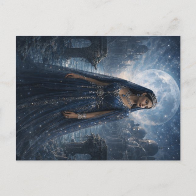 Königin der Sternennacht Postkarte (Vorderseite)
