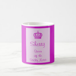 Königin der Sticky Notes-Tasse Kaffeetasse