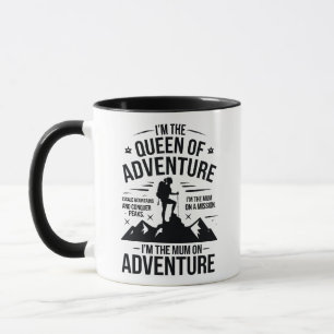 Königin des Abenteuer-Wander-Mutter-Typografie-Des Tasse