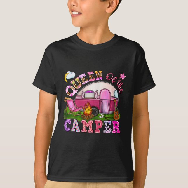 Königin des Camper Camping _1 T-Shirt (Vorderseite)