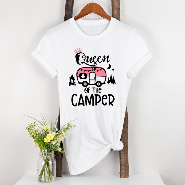 Königin des Camper-Rosa Tri-Blend Shirt (Von Creator hochgeladen)