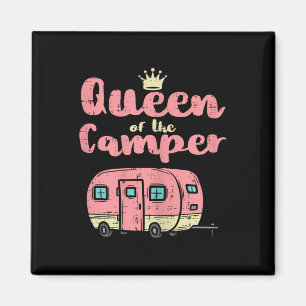 Königin des Camperniedlichen Camping-Vans Camp-Anh Magnet