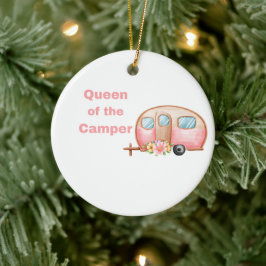 Königin des Campers auf einer Keramik Ornament