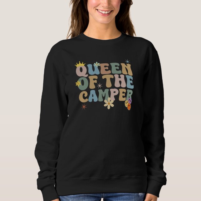 Königin des Campers - Camping Sweatshirt (Vorderseite)