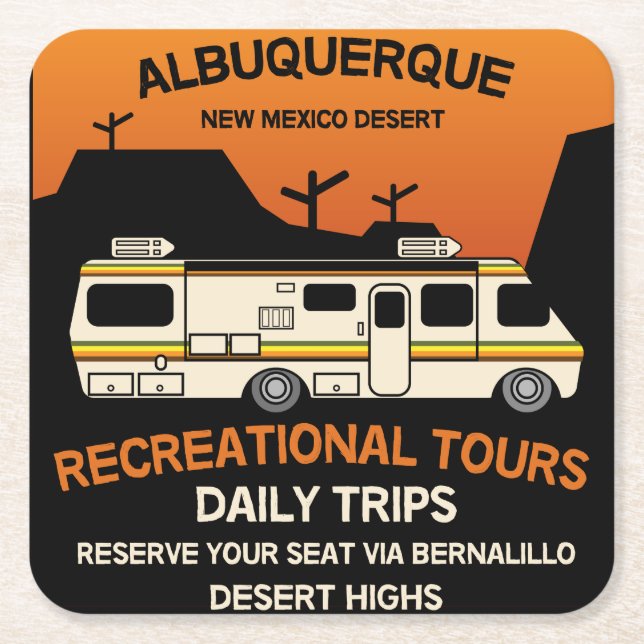 Königin des Campers - Funny Camping RV Caravan Rechteckiger Pappuntersetzer (Vorderseite)