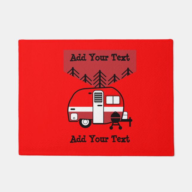Königin des Campers - Funny Camping RV Doormat Fußmatte (Vorderseite)