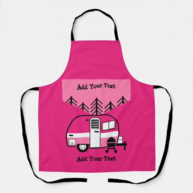Königin des Campers - Funny Camping RV Schürze (Vorderseite)