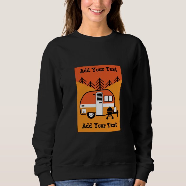 Königin des Campers - Funny Camping RV Sweatshirt (Vorderseite)
