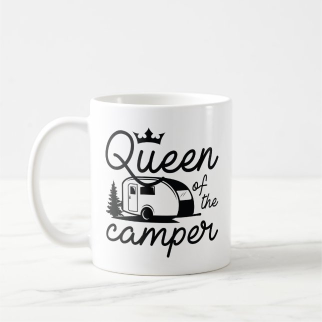 Königin des Campers Kaffeetasse (Links)