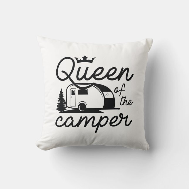 Königin des Campers Kissen (Vorderseite)