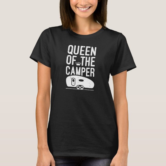 Königin des Campers T-Shirt (Vorderseite)