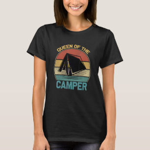 Königin des Campers Vintage Frauen Camper Camping  T-Shirt