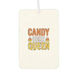 Königin des Candy Corn Vintage-Halloween-T-Shirt-D Autolufterfrischer