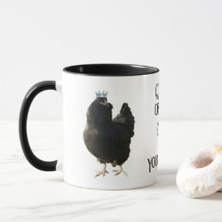 Königin des Coop Ameraucana mit Kronen-Tasse Tasse