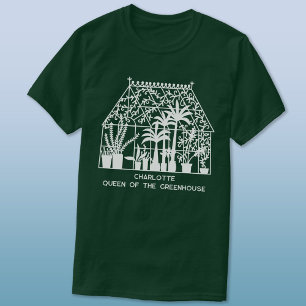 Königin des Gewächshauses Personalisiertes Gärtner T-Shirt